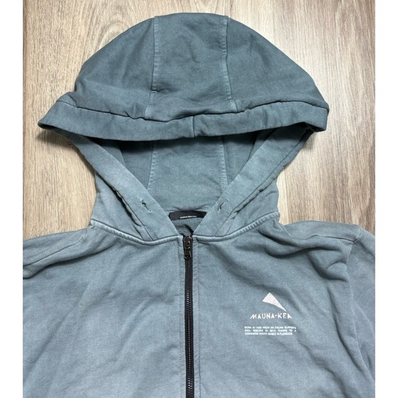 Mauna-Kea Men's Gradient Hoodie Full Zip Gray Orange Italy Size M Surfer Casual - Picture 2 of 8